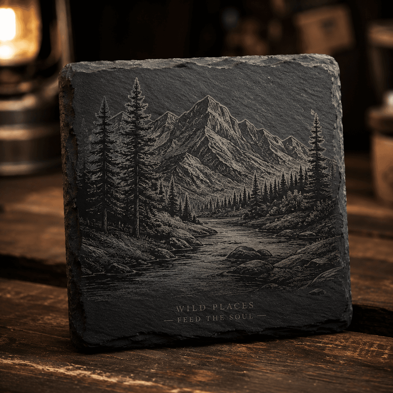 Slate engraving sample